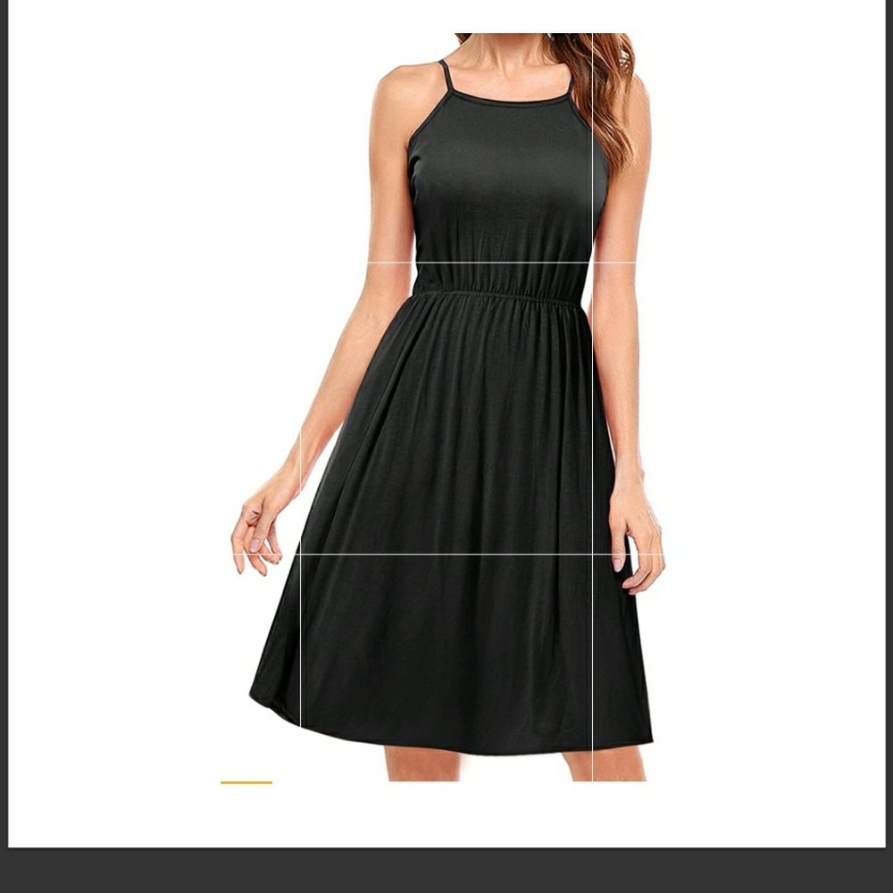 Strappy black dress